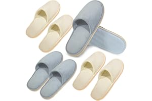 clbxzwc 4-6 pairs, ultra soft coral velvet disposable slippers, guest disposable slippers, indoor slippers, spa slippers, hotel slippers, machine washable, reusable, men's and women's loose size…