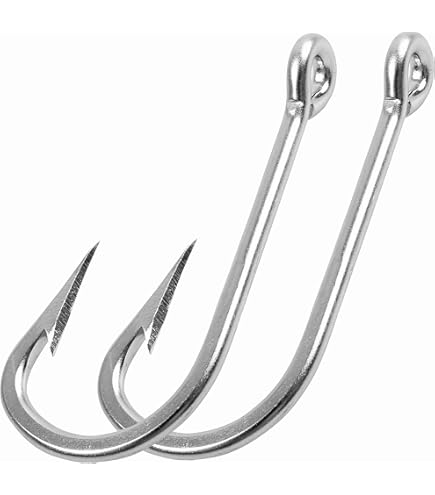 Lot De 50 Hameçons Eagle Claw O'Shaughnessy Taille 1/0 - Marine Garde, Pêche