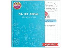 Big Life Journal - Daily Journal for Kids - A Growth Mindset Workbook for Children – Interactive Journal and Goal Planner for Kids – Daily Guided Journal for Children, Blue