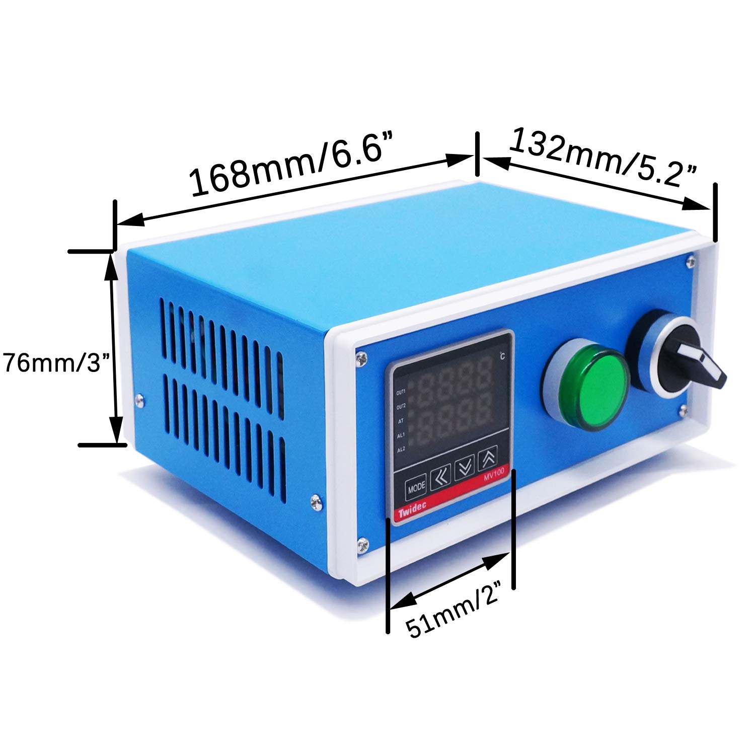 Twidec/Display PID Temperature Controllers Thermostat Box 1000W 10A 110V Temperature Temp Control Box with Solid State Relay SSR 40DA Oven Thermostatic Control Box: Industrial & Scientific