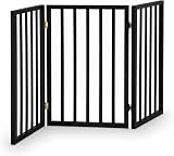 Oypla Black Dog Safety Folding Wooden Pet Gate Portable Indoor Barrier view 3