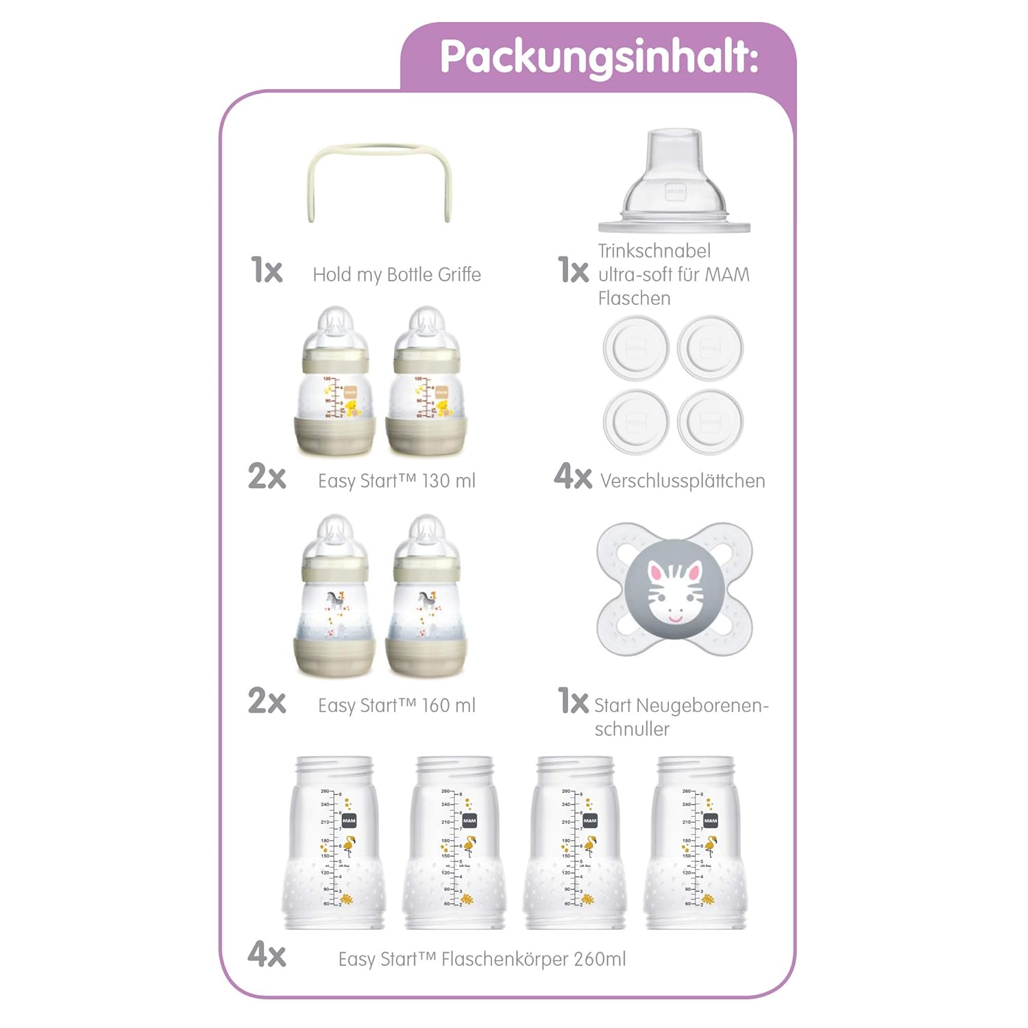 mam bottles starter set
