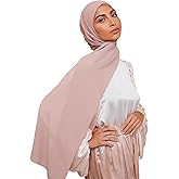 VOILE CHIC Non-Slip Premium Chiffon Hijab Scarf for Women - Lightweight Head Scarf Wrap for Full Coverage and All Day Comfort
