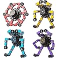 Gokeey Transformable Fidget Spinners 4 Pcs for Kids and Adults Stress Relief Sensory Toys for Boys and Girls Fingertip Gyros 