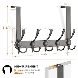 Ravinte Over The Door Hooks, 2 Pack Over The Door