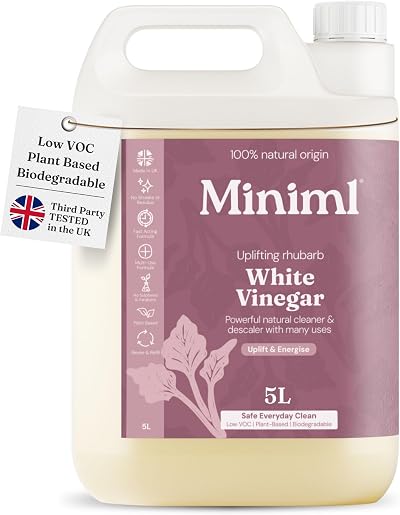 Miniml White Vinegar Cleaning Refill Wild Rhubarb 5L Multi Purpose