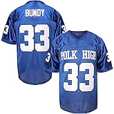 MESOSPERO Al Bundy 33 Polk High Football Jersey for Men S-XXXL Blue