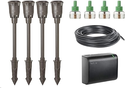 Amazon Com Broan Nutone Hvk400 Backyard Mosquito Repellent System Kit Patio Outdoor Yard Area Odorless 4 Stakes Bronze Garden Outdoor