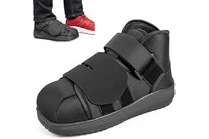 Closed Toe Recovery Walking Shoe - Lightweight Support Boot for Foot & Toe Care, Adjustable Design for Men & Women, Non-Slip 