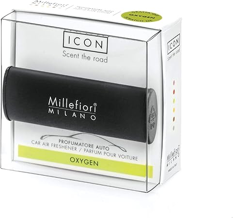 Amazon Co Jp Millefiori カーエアフレッシュナー ブラック オキシゲン 16car A Bk ビューティー