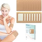 16 Pcs Castor Oil Patches, Disposable Portable Castor Oil Packs with Anti Leakage Cotton for Belly/Feet/Knee (Oils Not Includ