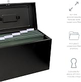 Cathedral Products A4+ Steel File Box with Starter Pack of 5 Suspension Files view 3