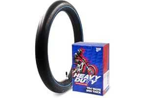 PIVOTRAX 3.00-12 (80/100-12) 12" Heavy Duty Inner Tube - 2mm - TR4 Valve Honda CRF70 CRF110 Suzuki DRZ110, JR80 Kawasaki KX65, KX110, KLX110 Yamaha TTR90, PW80 Coolster TaoTao Razor SYX Motos