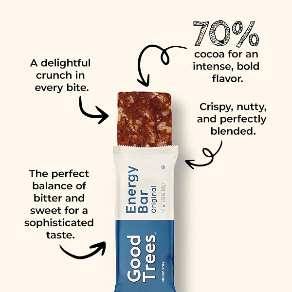 GOOD TREES ORIGINAL FLAVOR ENERGY BARS, GLUTEN-FREE SNACK 16 COUNT