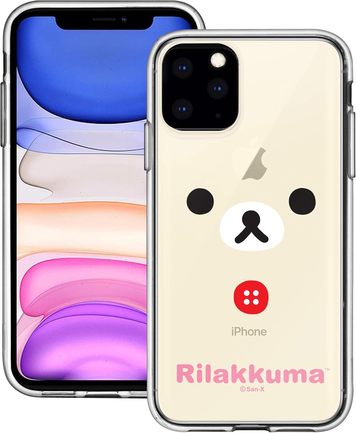 Amazon Com Compatible With Iphone 12 Mini Case 5 4inch Rilakkuma Clear Tpu Cute Soft Jelly Cover Face Korilakkuma