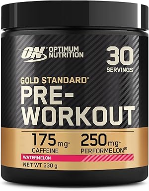Optimum Nutrition Gold Standard Pre-Workout Energy Drink Pulver, Geschmack Wassermelone, 330g, 30 Portionen