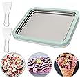 Rolled Ice Cream Maker, Instant Ice Cream Machine, Instant Cold Plate for Diy Ice Cream, Fruit Frozen Yogurt (Green)