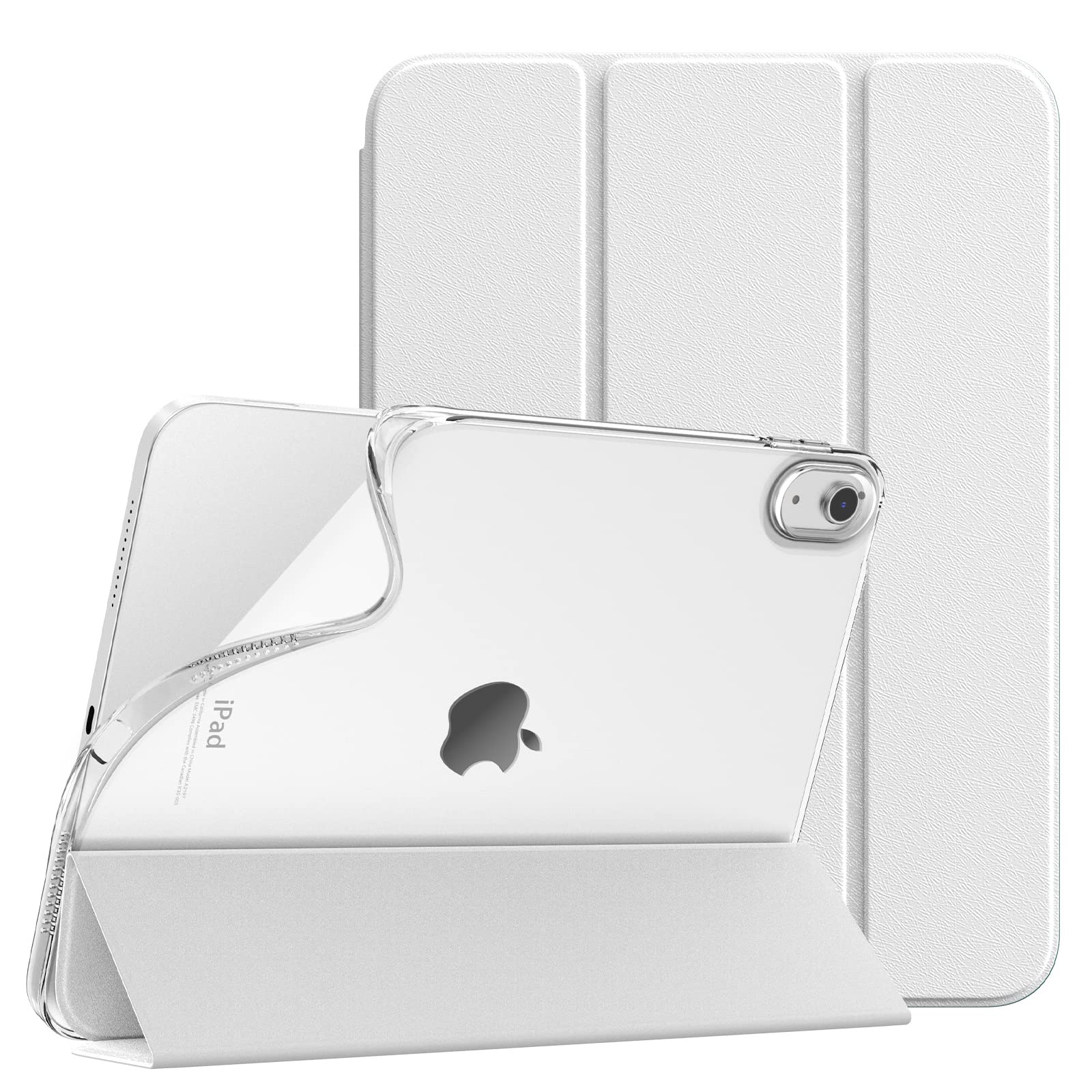 TiMOVO Case for iPad (A16) 11th Generation 11 Inch 2025, iPad 10th Generation Case 10.9 Inch 2022, Slim Soft TPU Translucent Frosted Back Cover for 11th/10th Gen, Auto Wake/Sleep - White — image 1