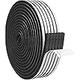 DGSL Foam Insulation Tape, 1/4In x 1/4In x 197Ft Weather Stripping Door Seal Strip for Doors and Windows,Sliding Doors, Soundproofing Door Seal,Weatherstrip,Air Conditioning Seal Strip
