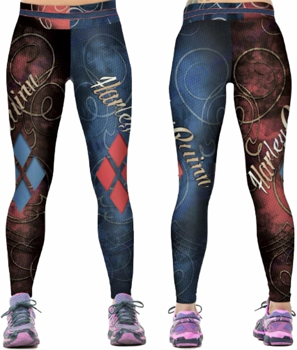 Harley Quinn Suit Up Yoga Pants One Size Fits Harley Quinn Suit Up Yoga Pants One Size Fits