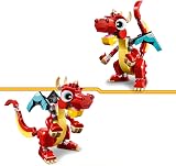 LEGO Creator 3in1 Red Dragon Toy Fish Phoenix Bird 31145 6+ Kids view 3