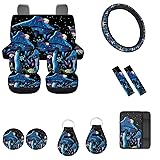 FUIBENG Galaxy Mushroom Car Seat Covers Tripped