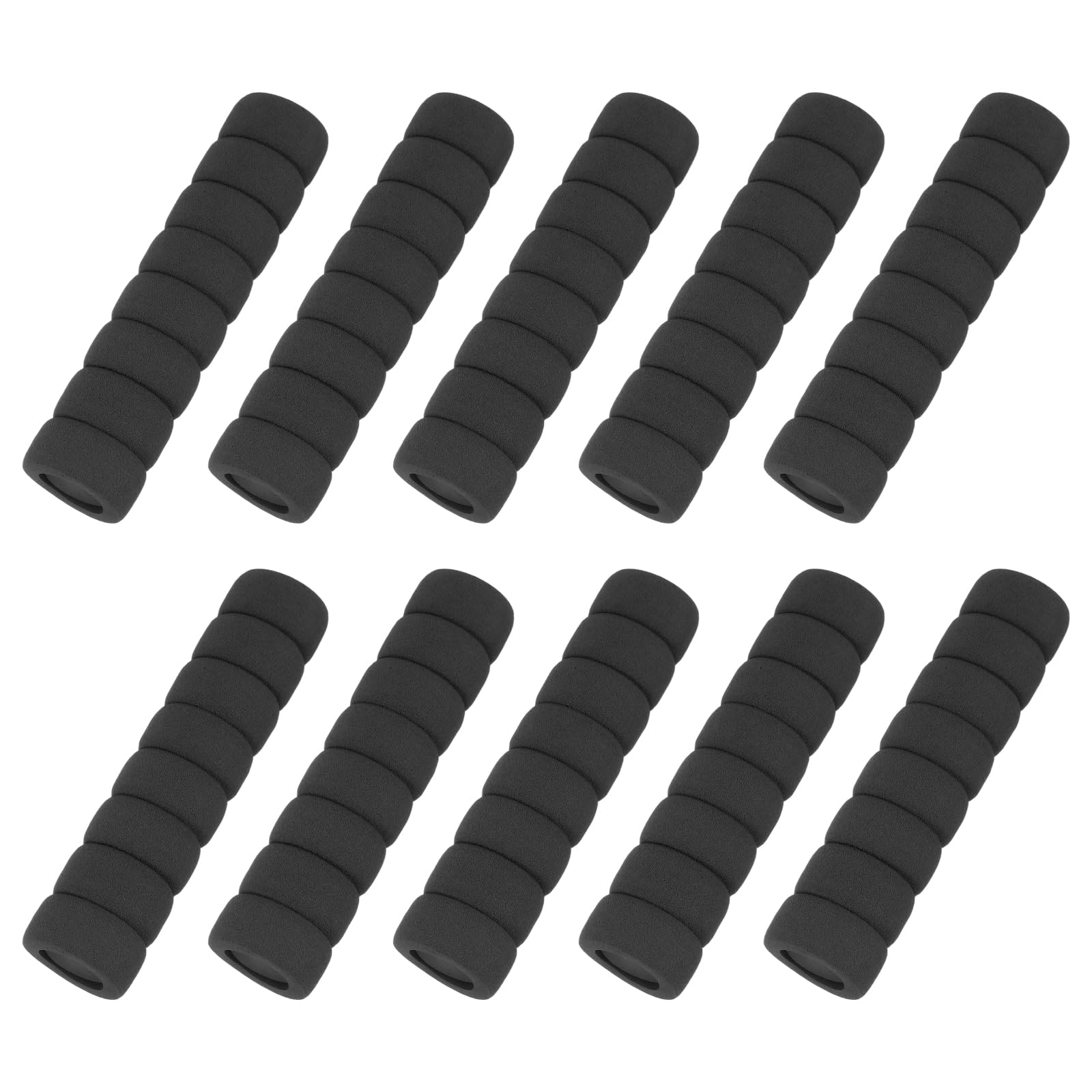 Photo 1 of uxcell 10 Pcs Door Knob Cover, Safety Door Handle Protector Covers Anti-Collision Soft Spiral Door Knob Covers Foam Door Pull Cover for Bedrooms Bathrooms Offices Doors, Black
