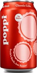 Poppi Prebiotic Soda, Classic Cola, 12 Fl Oz (Pack of 1)