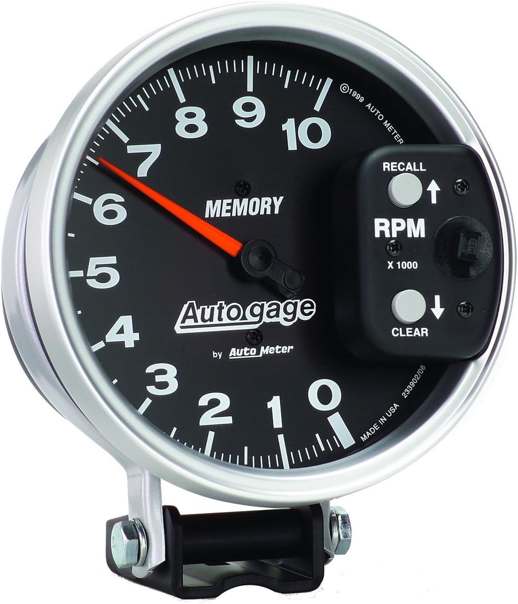 Auto Meter 233902 Autogage Pedestal Mount Memory Tachometer Gauge