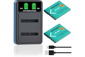 NP-BN1 Battery and Charger for Sony Cyber-Shot DSC-W830 DSC-W800 DSC-W690 DSC-W650 DSC-W570 DSC-W530 DSC-W330 DSC-W310 DSC-TX