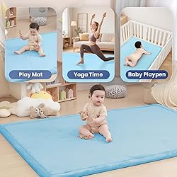 Baby Play Mat for Floor,1.3" Thick Memory foam