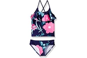 Kanu Surf Girls Charlotte Flounce Tankini Beach Sport 2-Piece Swimsuit