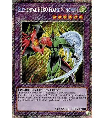 yugioh duel links flame wingman deck Amazon.com: Elemental HERO Flame Wingman - HAC1-EN019 - Ultra Rare