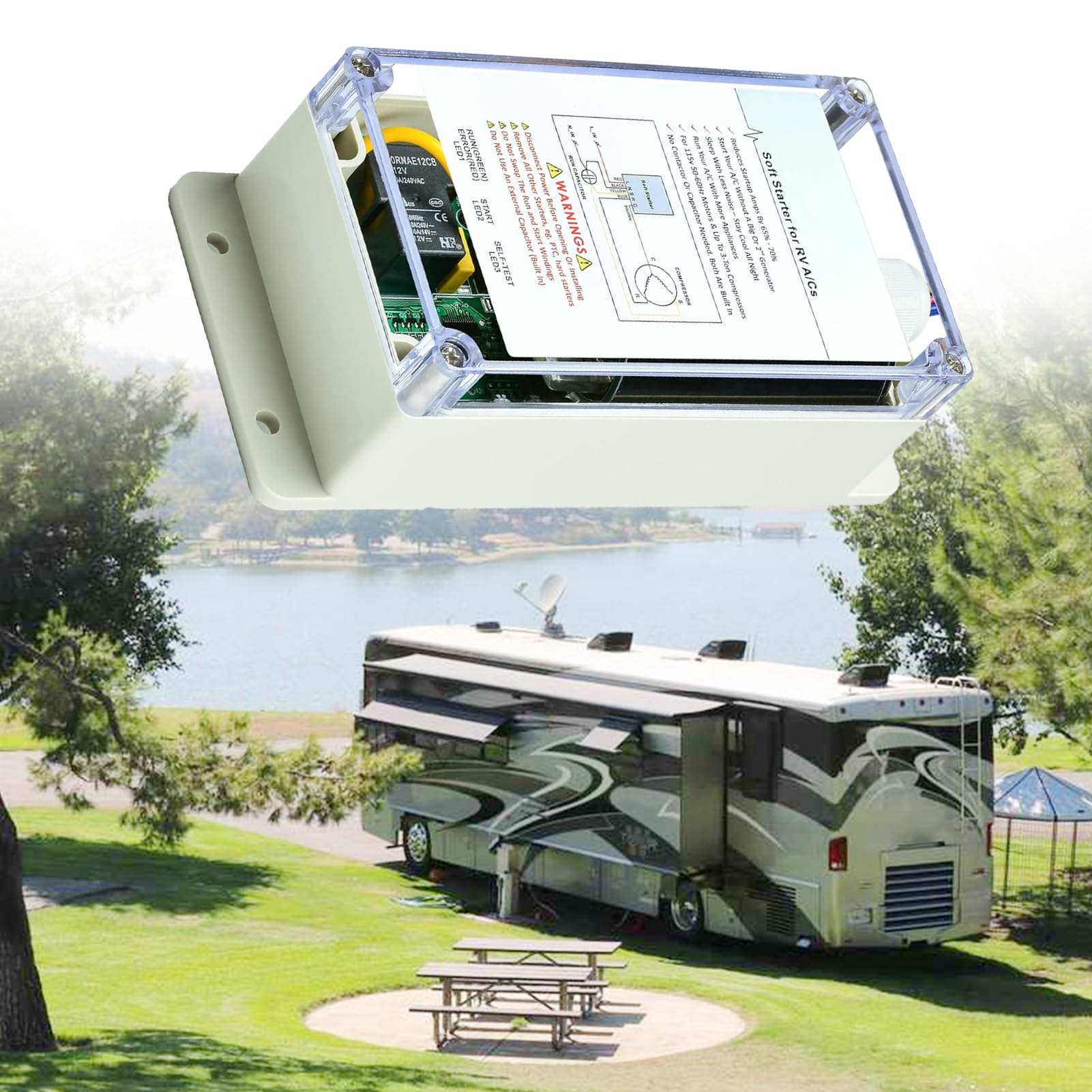 Photo 1 of Fenglesha RV Air Conditioner Soft Start Kit, Camper AC Soft Start Kit,Auxiliary Starter Easy Start 12V A/C & Appliances