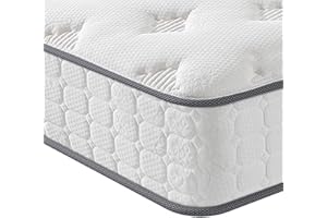 Vesgantti Full Size Mattress, 10 Inch Innerspring Multilayer Hybrid Full Mattress, Ergonomic Design with Breathable Foam and Pocket Spring Mattress Full Size, Tight Top Series Medium Firm Feel