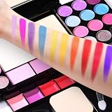 ASPCOK 35 Color Eyeshadow Palette Matte Shimmer Lip Gloss Blush Makeup Brushes view 3