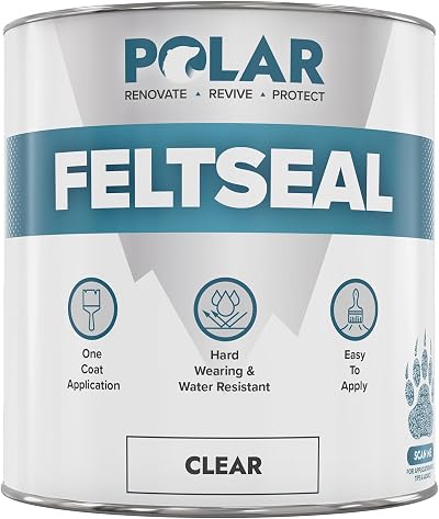 Polar FeltSeal 500ml Clear Waterproof Sealant for Felt Roofs Shed Garage