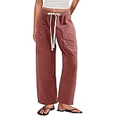 Yanekop Womens Barrel Sweatpants Wide Leg Baggy Pants High Elastic Lounge Pants Casual Drawstring Trousers with Pockets