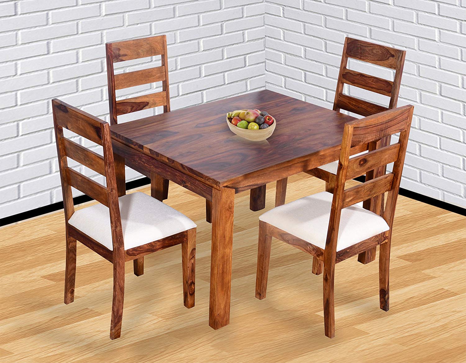 Rama Handicraft Solid Sheesham Wood 4 Seater Dining Table Set Dining