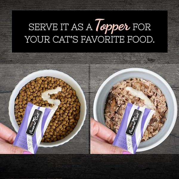 FUSSIE CAT TUNA THREADFIN PUREE,PURPLE