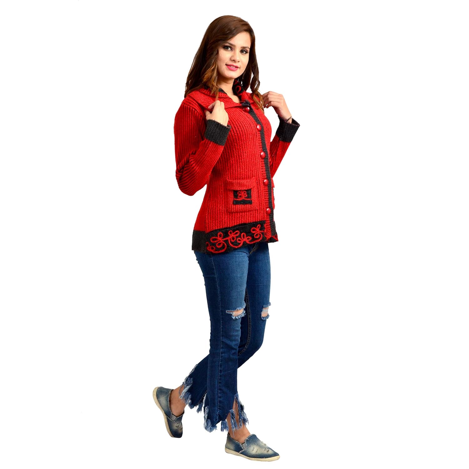 pipasa women's woolen cardigan