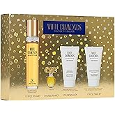 Elizabeth Taylor White Diamonds Ladies Gift Set With Spray, Body Lotion, Body Wash & Perfume