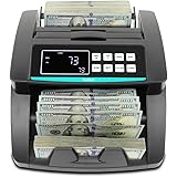 Kolibri Money Counter with UV/MG/IR/DBL/HLF/CHN Counterfeit Detection - Bill Counting Machine - Large LED Display - 1,500 Bil