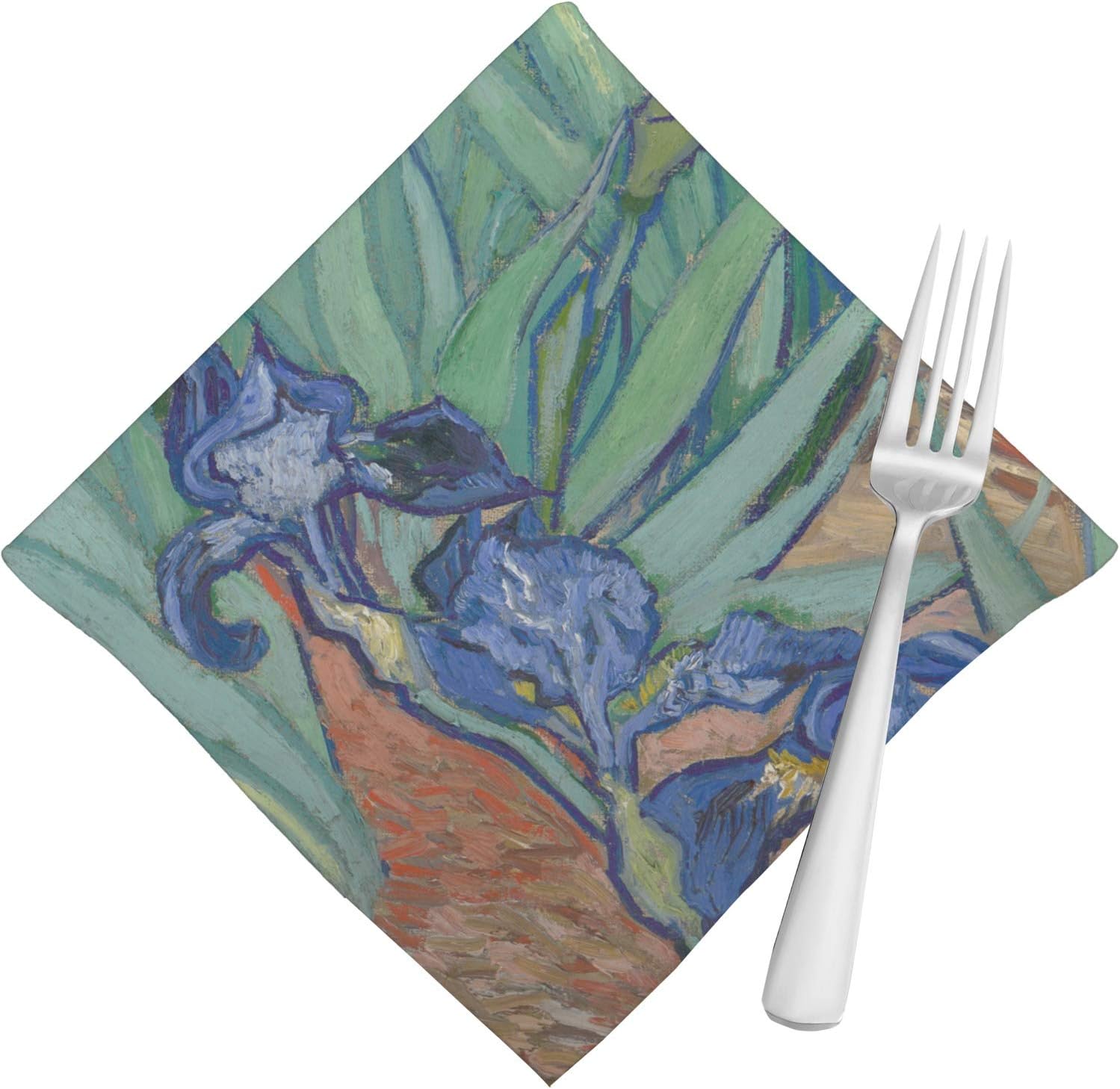 Irises (Van Gogh) servilletas (Juego de 4): Amazon.es: Hogar