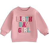 Toddler Fall Outfit Birthday Girl Print Sweatshirt Top Crewneck Pullovers Shirt Little Princess Birthday Clothes