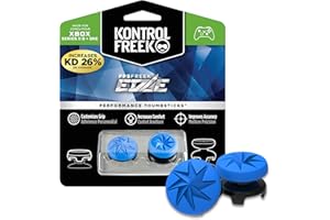 KontrolFreek FPS Freek Edge for Xbox One and Xbox Series X Controller | Performance Thumbsticks | 1 High-Rise Convex, 1 Low-Rise Convex | Blue