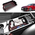 Coleya 2024 2025 Sonata Center Console Organizer for Hyundai Sonata(S/SEL/SEL Convenience/Limited/N Line), Durable ABS Plastic 2024 Sonata Console Tray Insert 2025 Sonata Hybrid Accessories (Red)