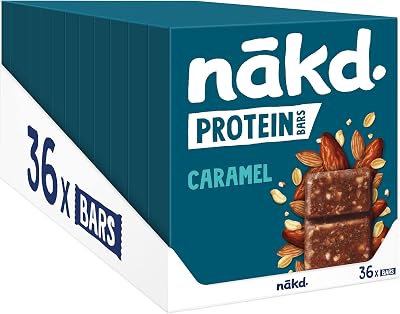 Nakd Caramel Protein Bar 36 x 45g Plant Based 7g Protein 2620g