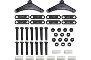 LUXTRKSTO Trailer Axle Equalizer Shackle Kit 3-1/8" Straps, Trailer Suspension Shackle Kit, Tandem Axle Trailer Shackles Equalizers Kit for Double Eye Leaf Springs 3500 lbs-5200 lbs Axles