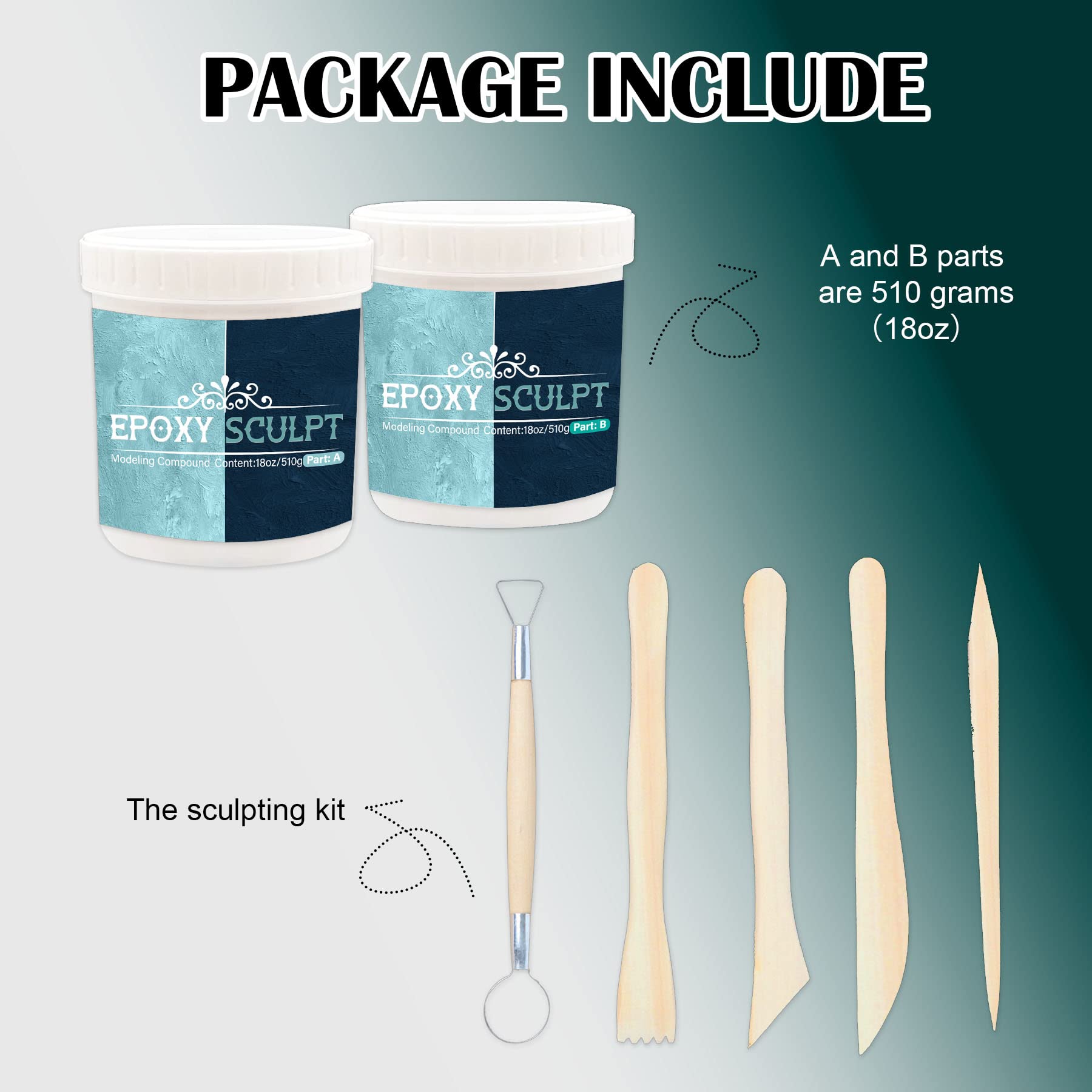 Mua AB Epoxy Sculpt Clay, 2 Part Epoxy Modeling Paste Clay Compound (A ...